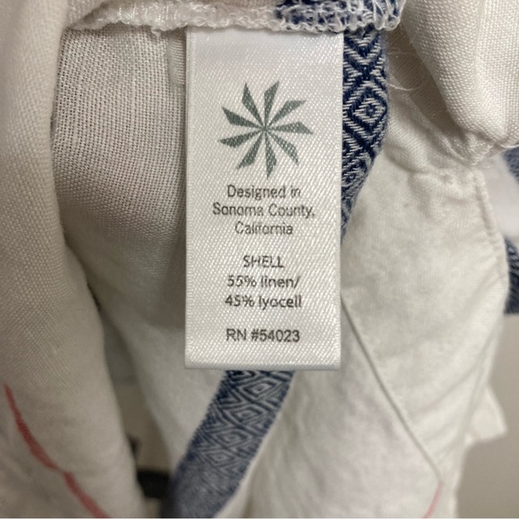 Athleta Women’s Navy and White Striped V-Neck Tunic Coverup Dress Size Large - Picture 10 of 13